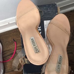 Clear heels
